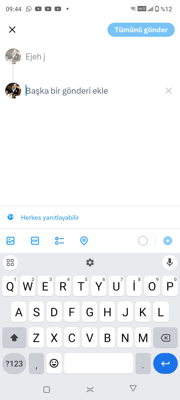 Twitterda Link olarak değil de nasıl tweet olarak atarım?