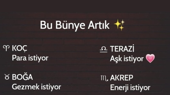 Senin bünyen hangisini istiyor artık?
