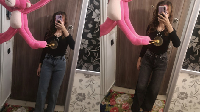 Yeni pantolonlar aldım! Nasıl güzeller mi?