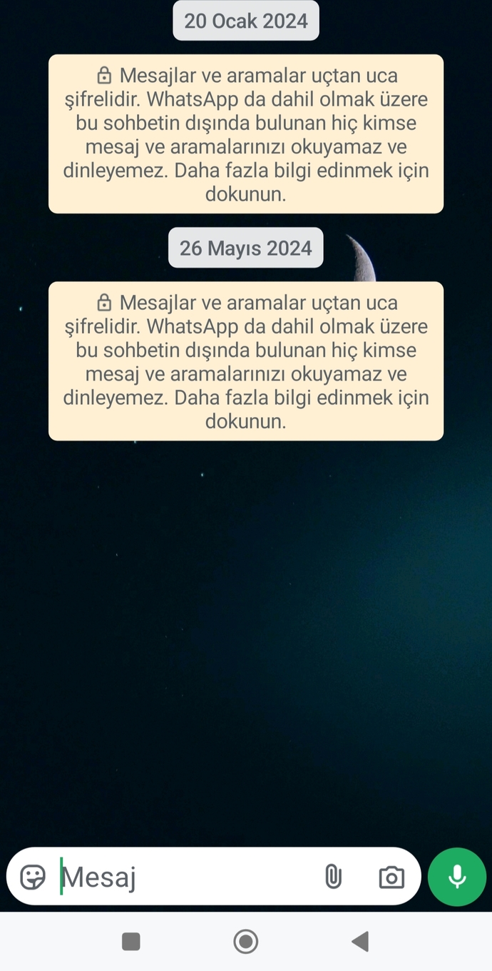WhatsAppda böyle tarih çıkmasının sebebi nedir?