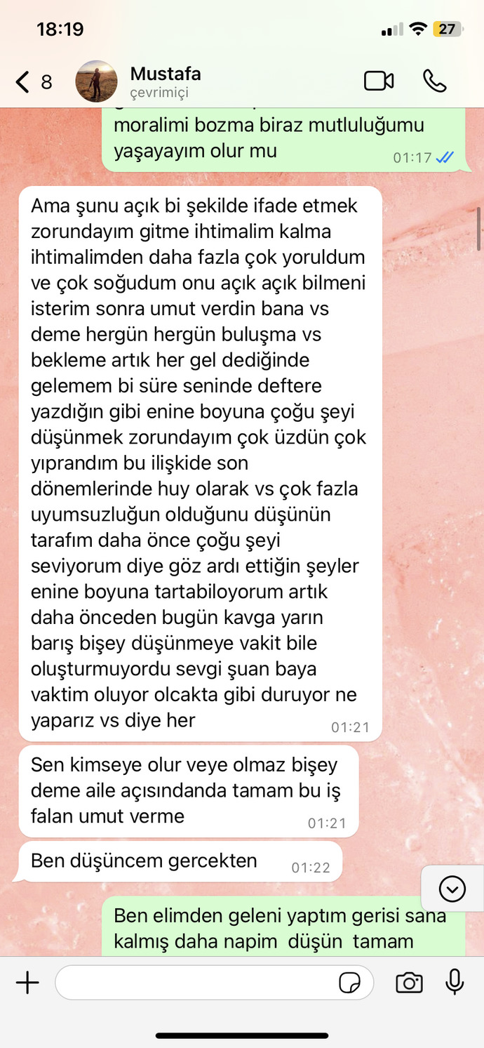 Lütfen bana fikirlerinizi söyleyin?