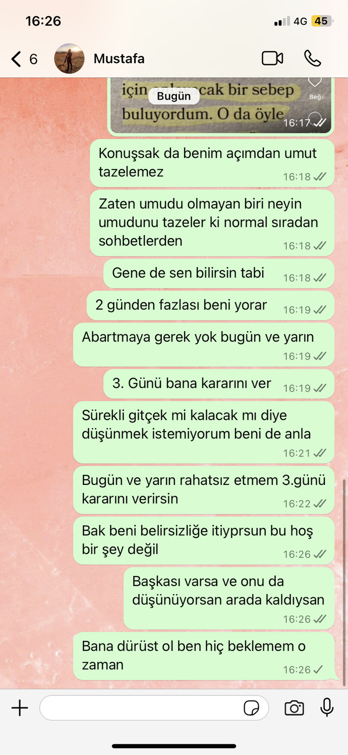 Lütfen bana fikirlerinizi söyleyin?