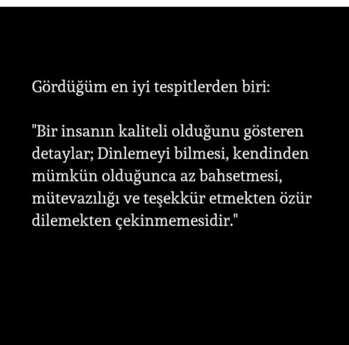 İnsanın kalitesini ne belirler?