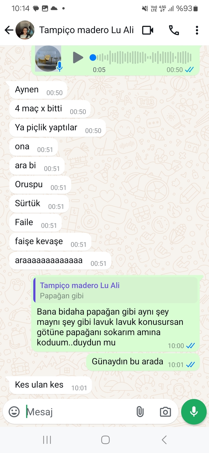 Arkadaşınız sizinle böyle konuşabilir mi?