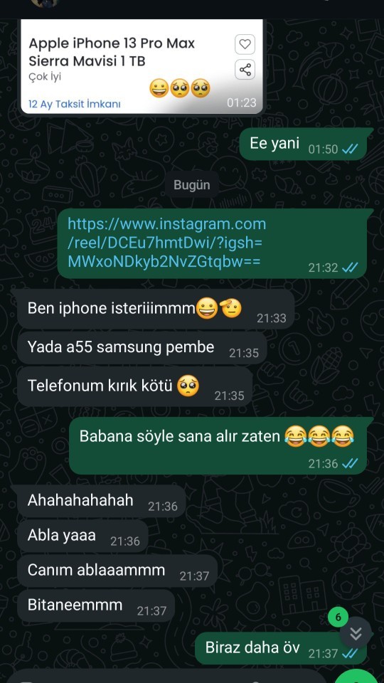 Doğum gününde telefon alınır mı?