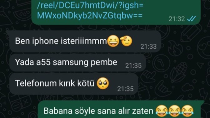 Doğum gününde telefon alınır mı?
