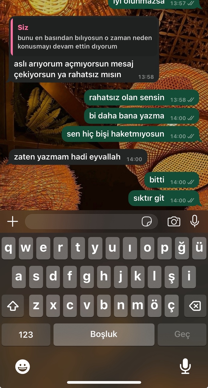 Sızce yazayım mı?