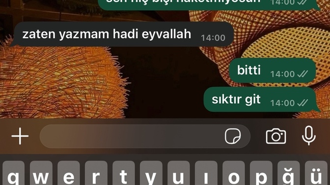 Sızce yazayım mı?