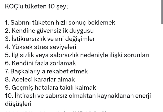 Burcunuza göre sizi tüketen 10 şey nedir? Öğrenmek ister misiniz?