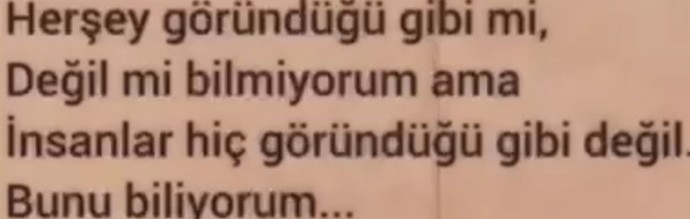 Her şey göründüğü gibi mi 🙄?