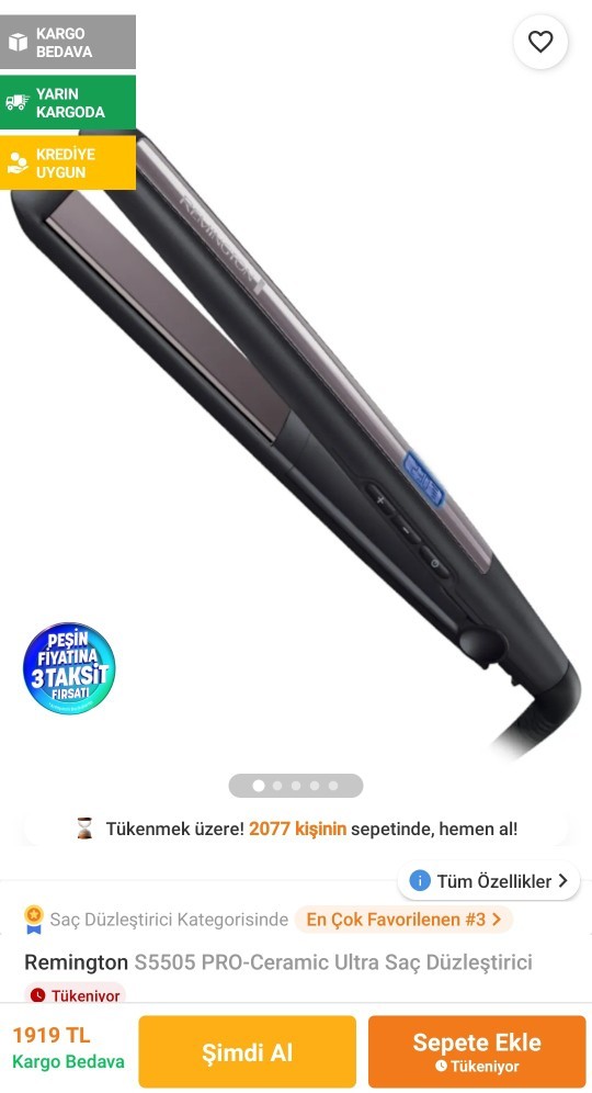 Remington saç düzleştiricisi söylendiği kadar var mı?