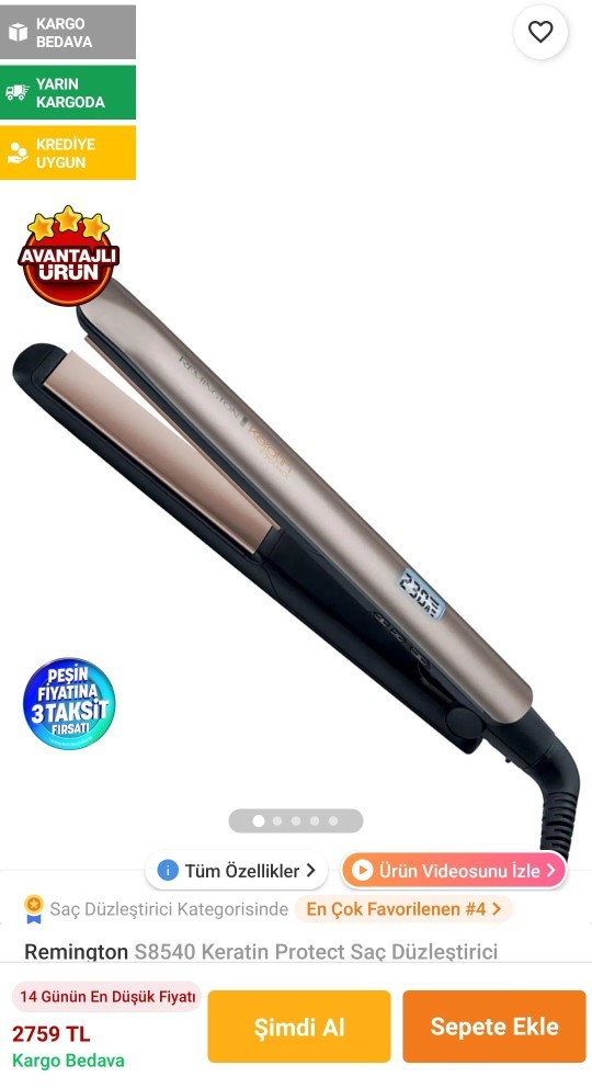 Remington saç düzleştiricisi söylendiği kadar var mı?