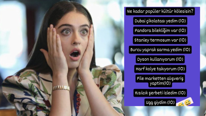 Ne kadar pop�ler k�lt�r k�lesisin?