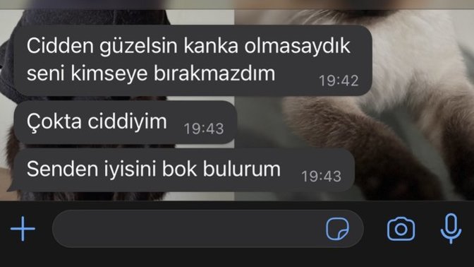 Şöyle bir mesaj alsanız tepkiniz ne olur?