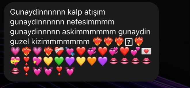 Kalp emojisi atan erkekten olur mu?
