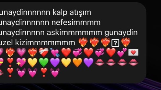 Kalp emojisi atan erkekten olur mu?