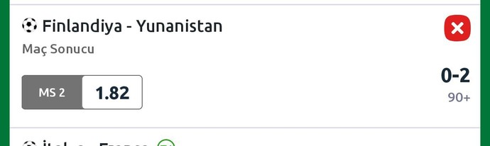 Bahis oynadım nasıl kaybetti?