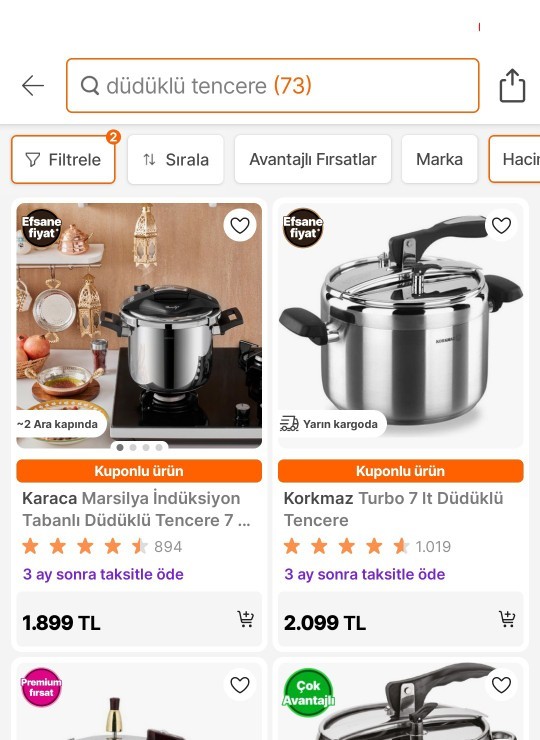 Karacanın Bu düdüklü tenceresi her sayfada en çok satan alıp memnun kalan var mi?