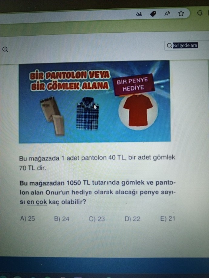 Soruyu çözüp anlatır mısınız?