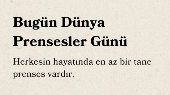 Sizin prensesiniz kim?