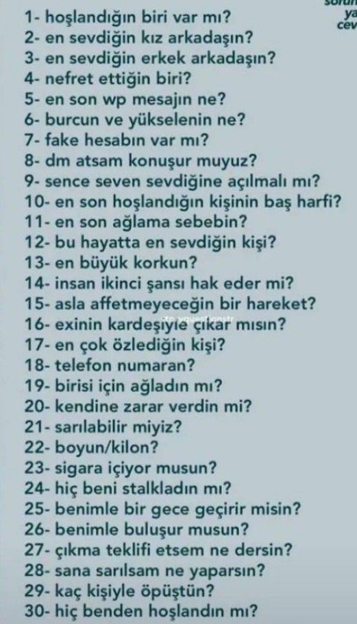 Iyi misiniz? sormak ister misiniz?