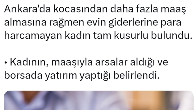 Kadının maaşı kendine midir?