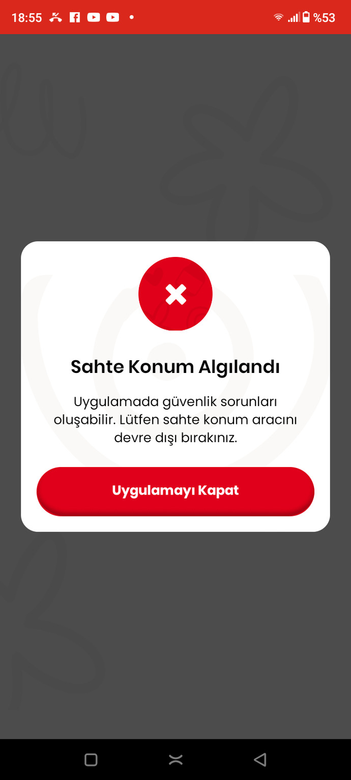 Telefon sahte konum algılandı uyarısı alıyorum ama ben böyle bir şey yapmadım bunu nasıl devre dışı bırakabilirim?