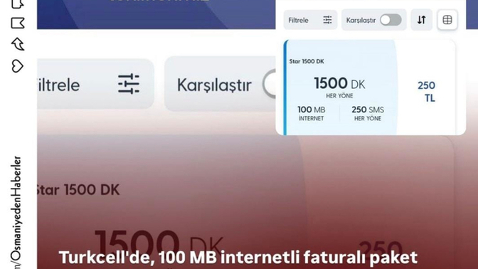 Turkcell en ucuz tarife 250₺ oldu ne dusunuyorsun?