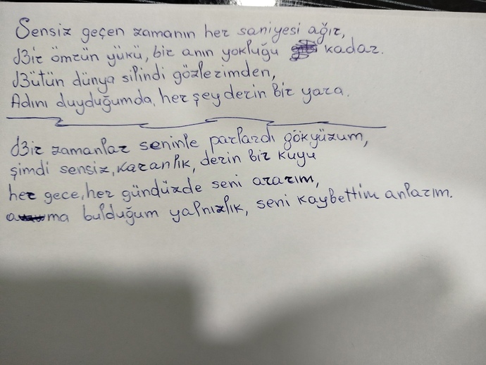 Nasıl yazmışım? Bi bakar mısınız? Yardım eder misiniz?