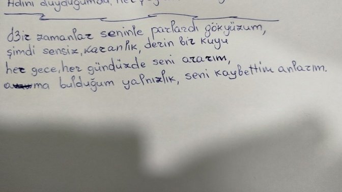 Nasıl yazmışım? Bi bakar mısınız? Yardım eder misiniz?