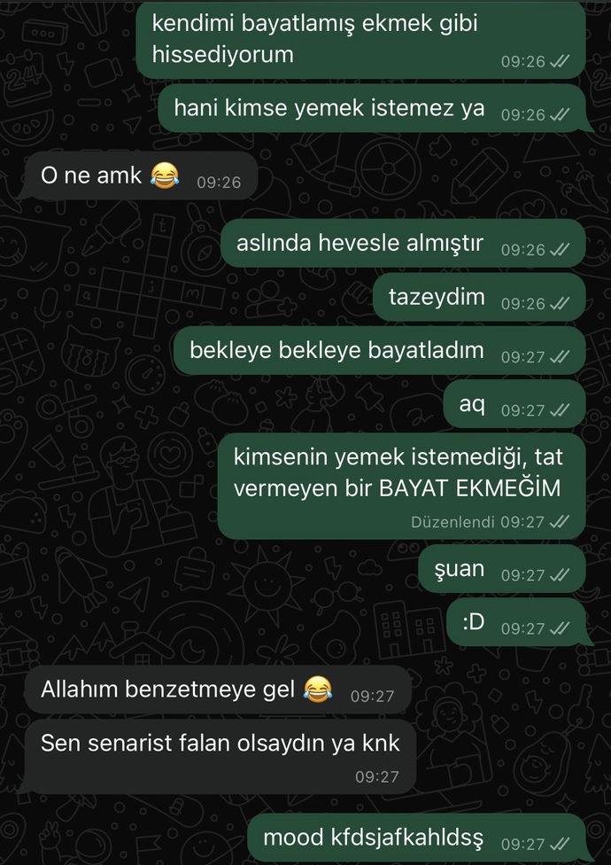 Siz kendinizi şu an neye benzetiyorsunuz?