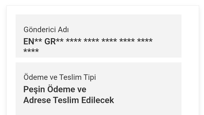 Bu ne demek oluyor peşin ödeme adrese teslim edilecek diyor ben kredi kartindan ödedim bunun parasni kapıda tekrar para almaz demi?