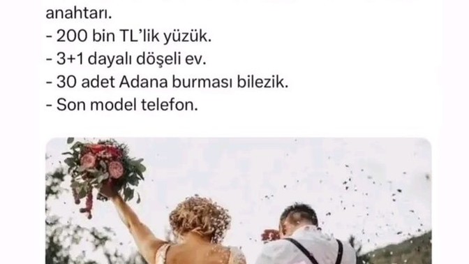 Düğün çok masraflı değil mi ya?