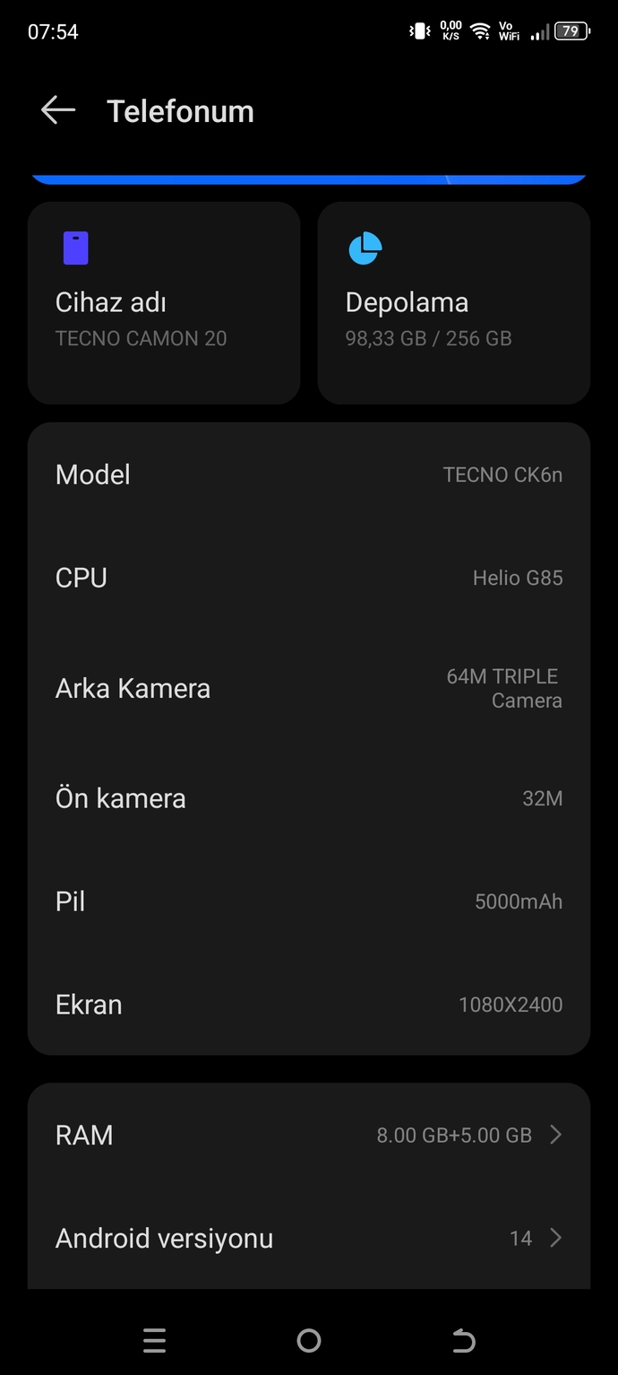 Telefonunuzun batarya kapasitesi nedir Kaç Mah performansın dan memnun musunuz?