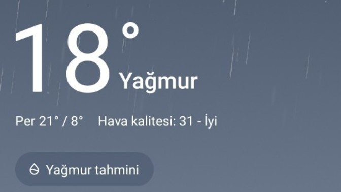 Ne umutlarım bugün teşekkür ederim yağmur?