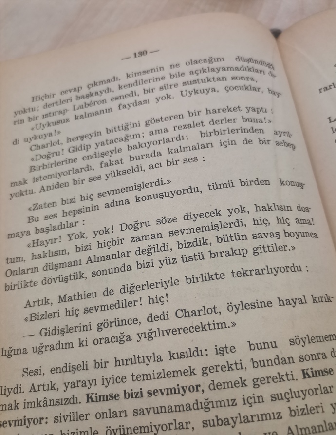 Şu an okuduğunuz bir kitap var mı?