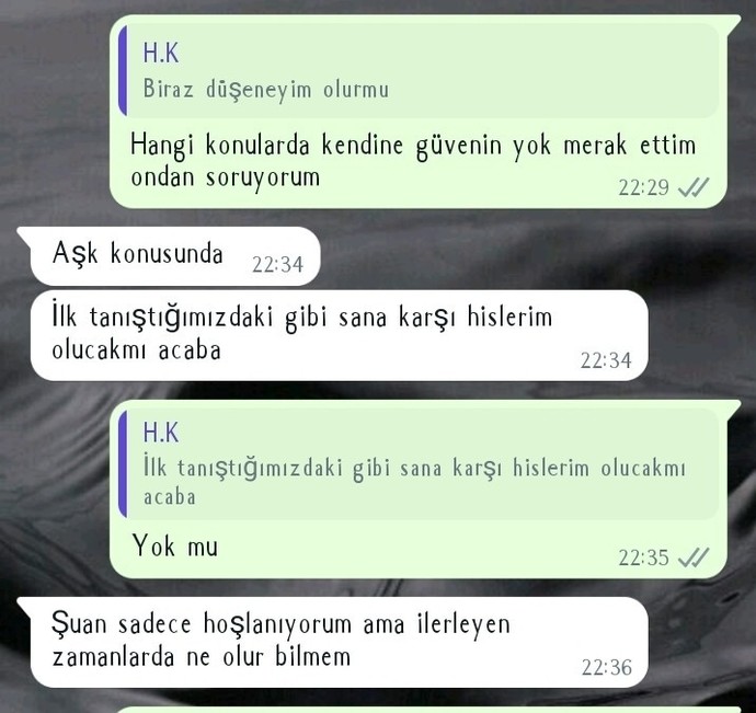 Seviyor mu sevmiyor mu bu çocuk beni?
