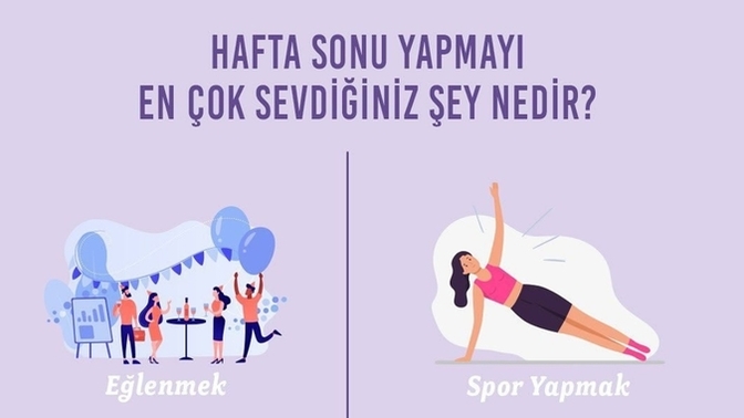 Hafta sonuna yönelik planlarınız nelerdir?