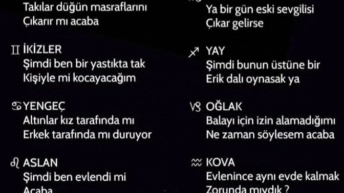 Burçlar nikâhta "evet" derken akıllarından ne geçer sizce?
