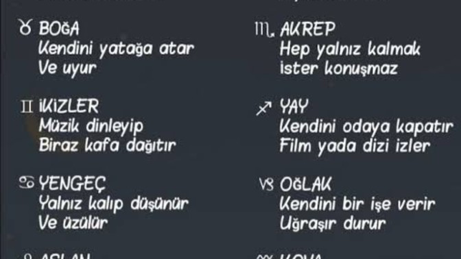 Burçlar mutsuz olduğunda neler yapar?