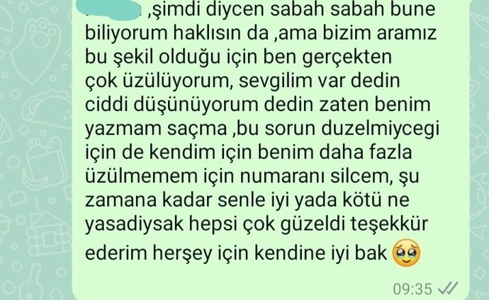 Hoşçakal bile demedi?