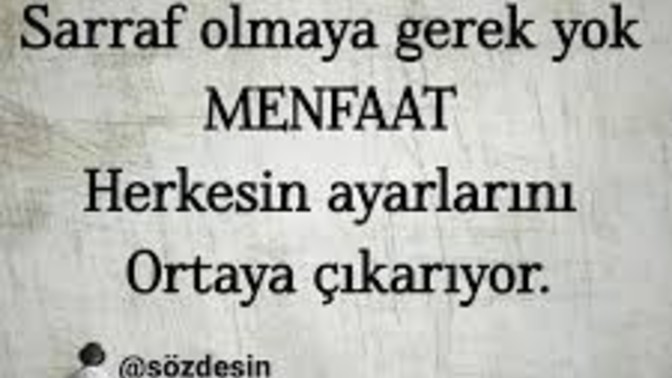 Sen yeterki " Güçlü olmayı Gör "menfaat herkesin ayarını ortaya Çıkarıyor Sözüne katılıyor musunuz?
