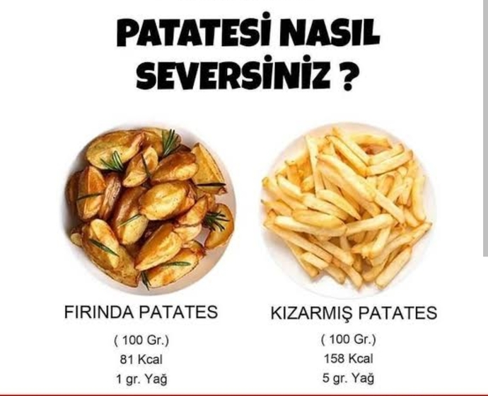 Patatesi en çok ne şekilde seversiniz?