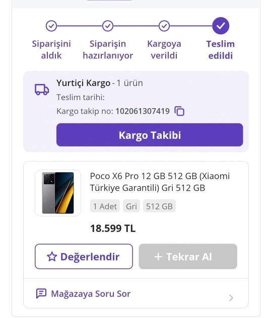 Peki internetten aldığınız en son şeyi, bana verseydiniz benim neyim olur du?