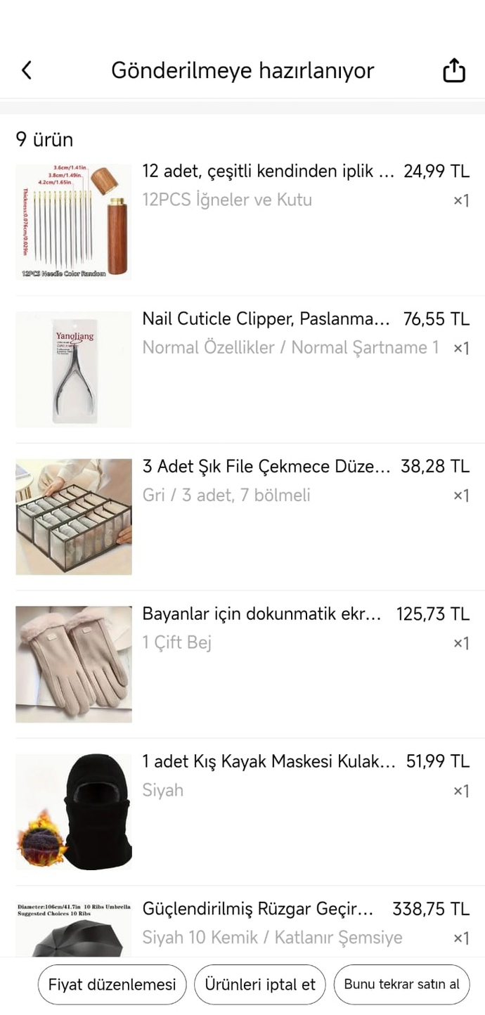 Peki internetten aldığınız en son şeyi, bana verseydiniz benim neyim olur du?