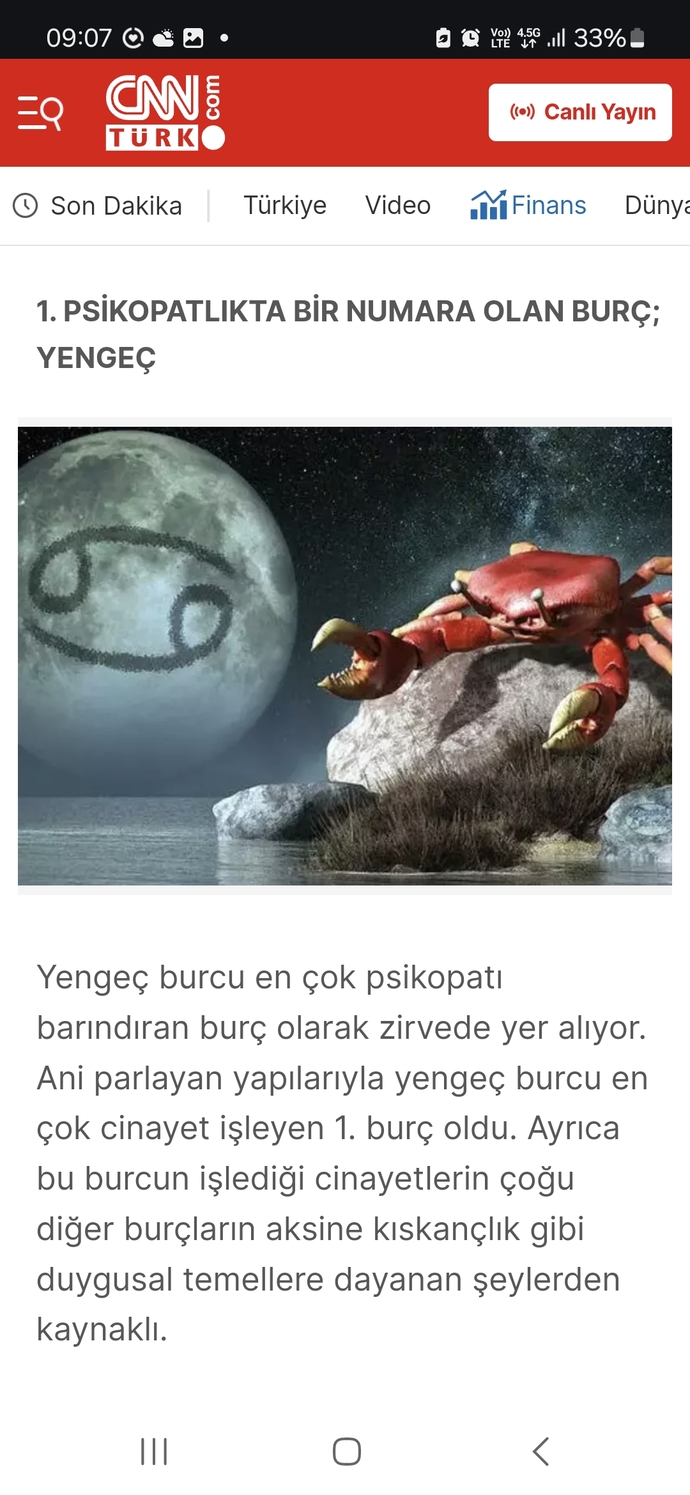 En psikopat burc hangisi biliyor musunuz?