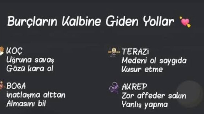 Burçların kalbine giden yolda ne yapman lazım?