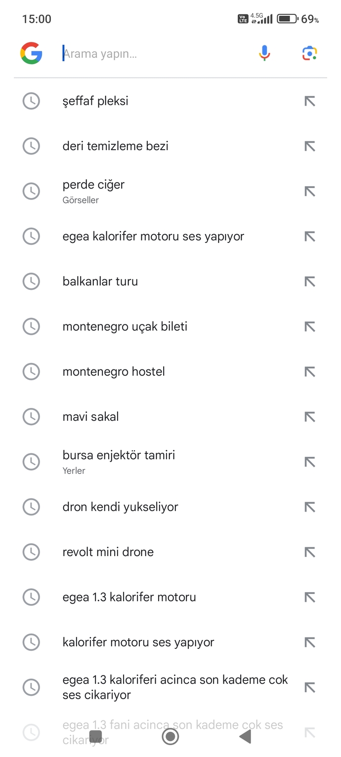Ailenden birisi son arama geçmişini görse sıkıntı çıkar mı?