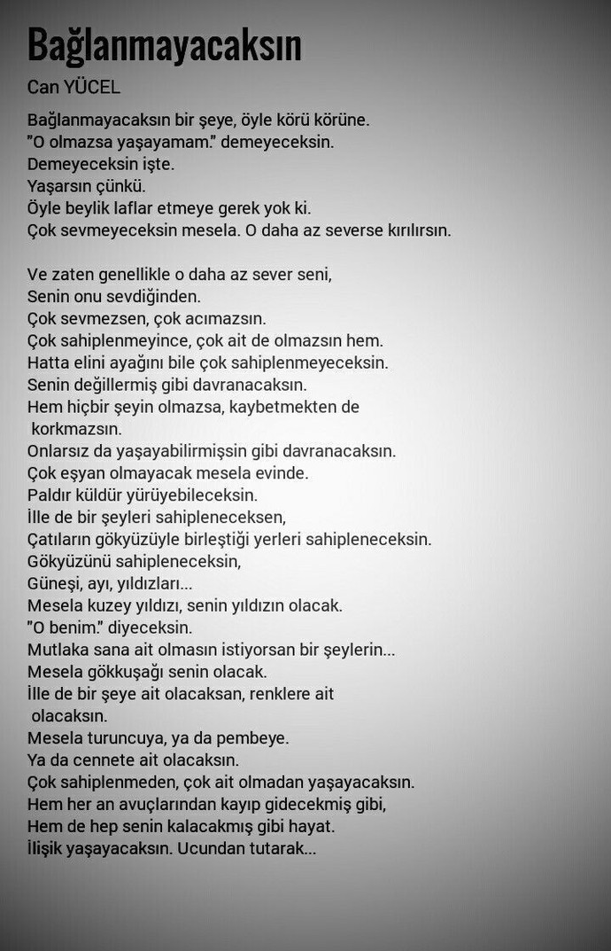Bağlanmadan yaşayabilir misiniz?