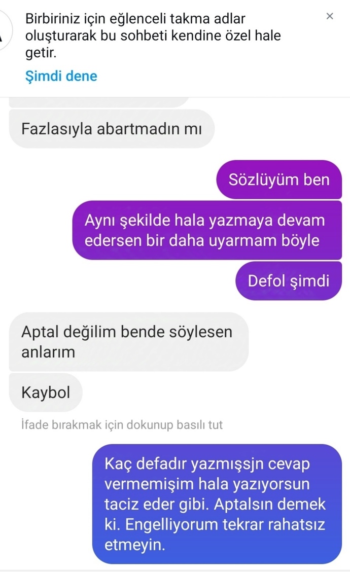 İnstagramdan tanımadığınız kadına niye böyle mesaj atarsınız erkekler?